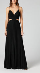 Alessia Pleated Backless Dress
