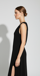 Arwen V-Neck Slit Dress