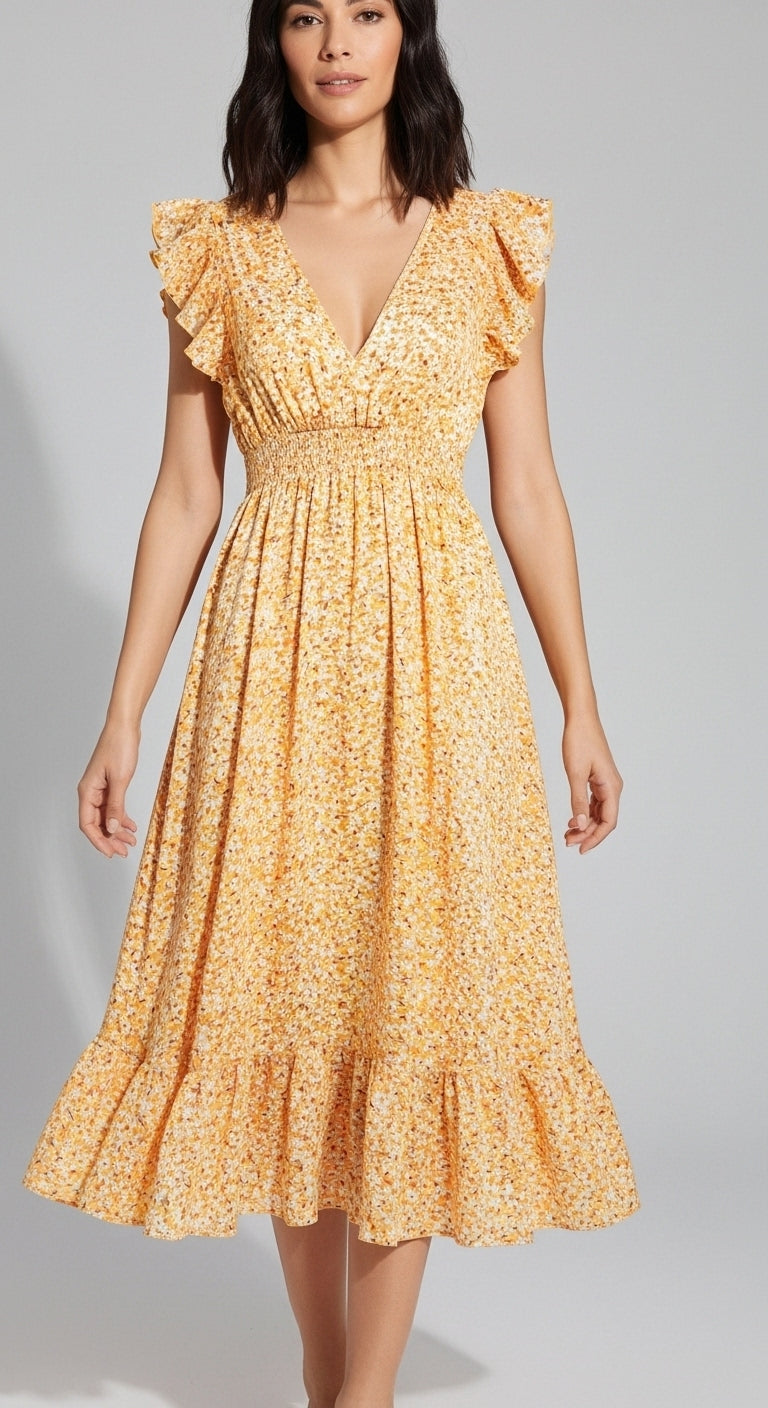 Ivy Irregular Floral Dress