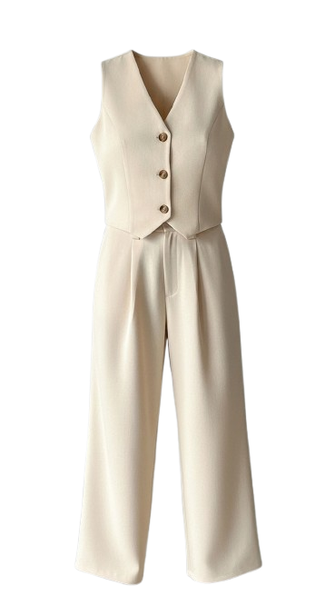 Lea Elegant Two-Piece Pants Set