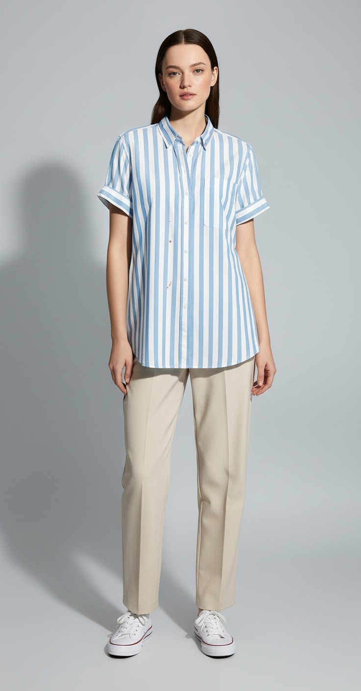 Lina Striped Linen Shirt