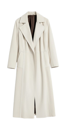 Victoria Lace-Up Wool Overcoat