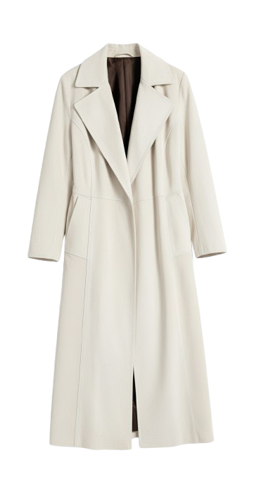 Victoria Lace-Up Wool Overcoat