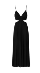 Alessia Pleated Backless Dress