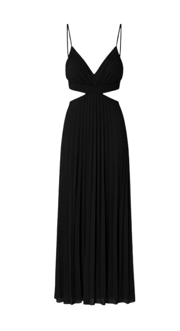 Alessia Pleated Backless Dress