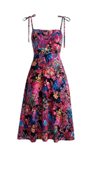 Elisa Printed Button Dress