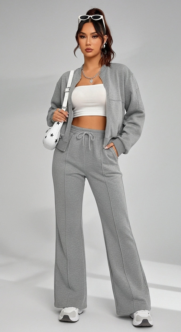 Leonie Slim-Fit Cardigan Set