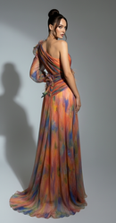 Lyra Off-Shoulder Mesh Dres