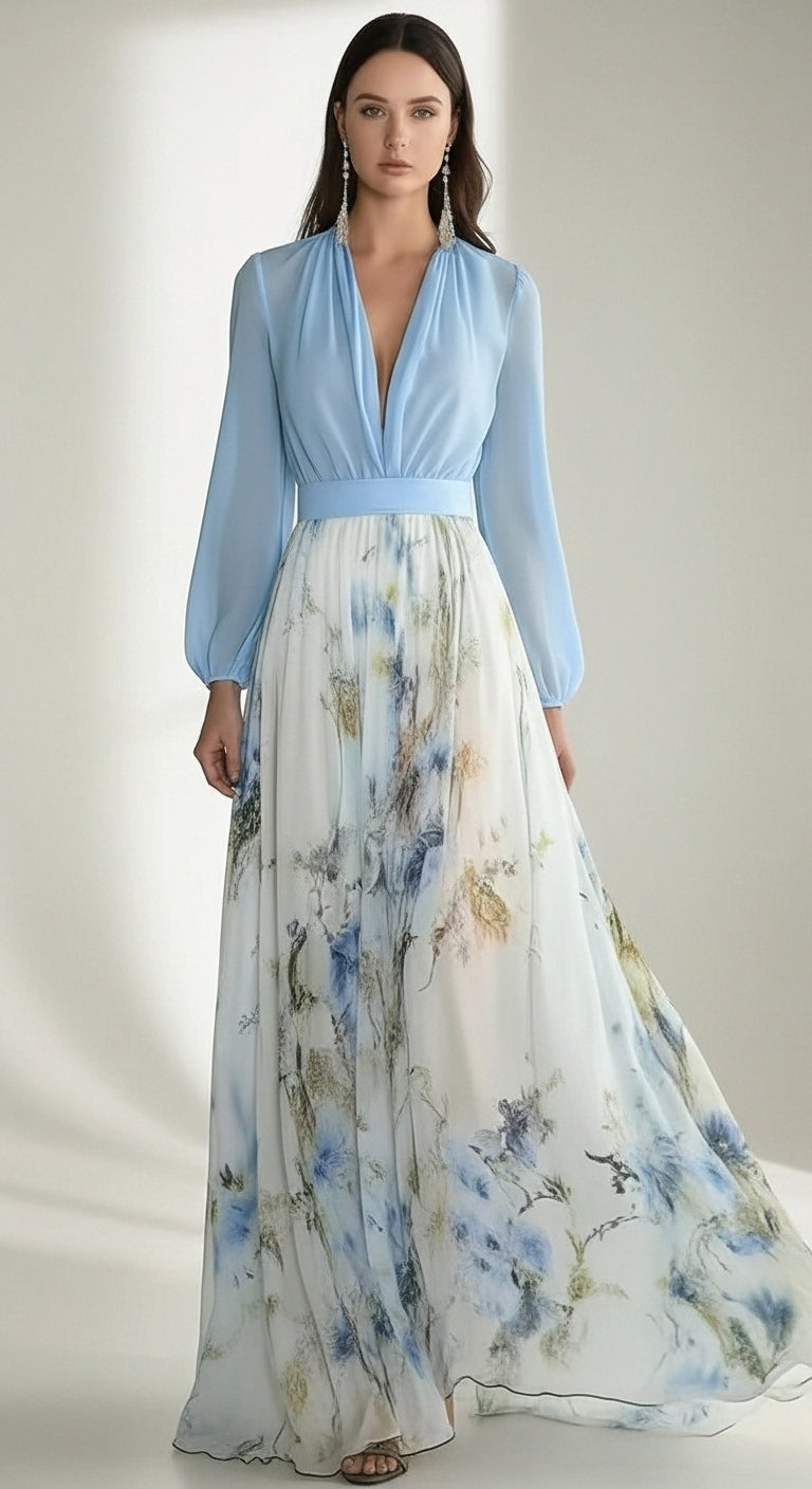 Valentina Printed Maxi Dress