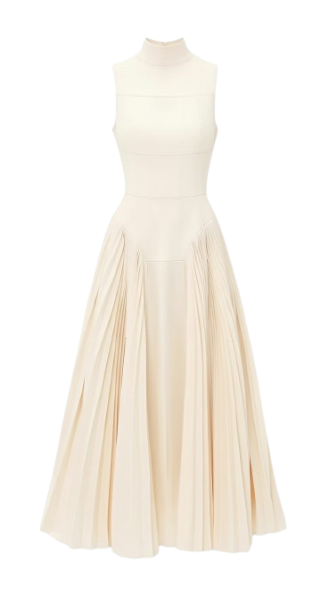 Elena Pleated Maxi Dress